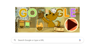 Today Google Doodle Celebrating Bubble Tea