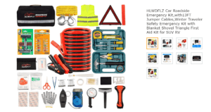 Car Roadside Emergency Kit with13FT Jumper Cables