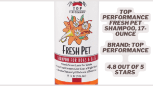 Top Performance Fresh Pet Shampoo – 17 Ounce Bottle for Optimal Cleaning and Odor Control