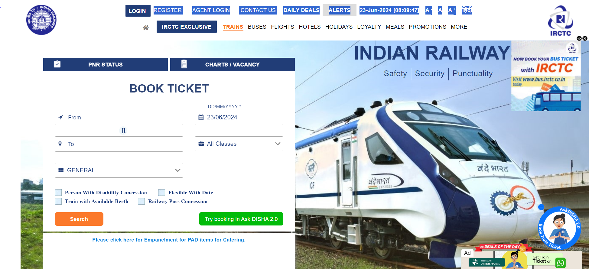 IRCTC Online Booking – How to book a ticket on the IRCTC or the Indian Railways website